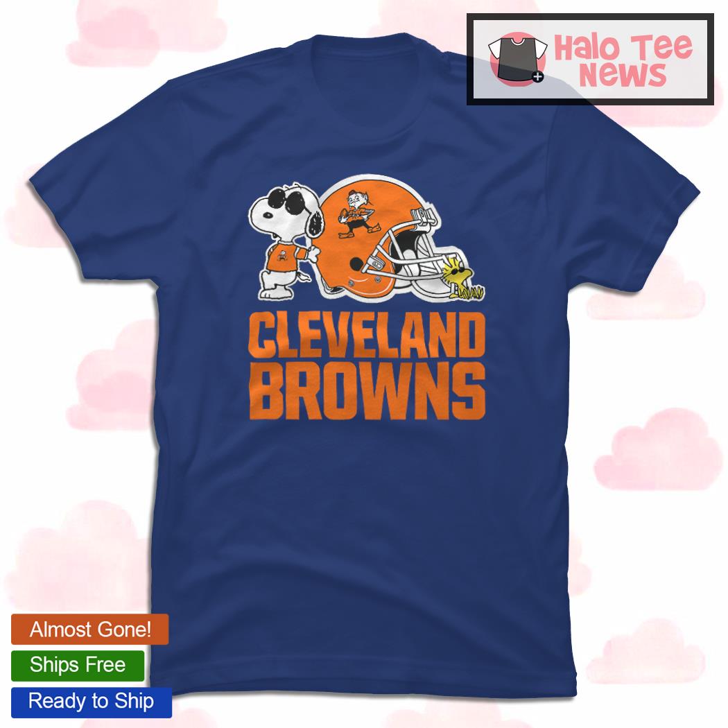 Cleveland Browns NFL Football Snoopy Woodstock The Peanuts Movie Youth T- Shirt